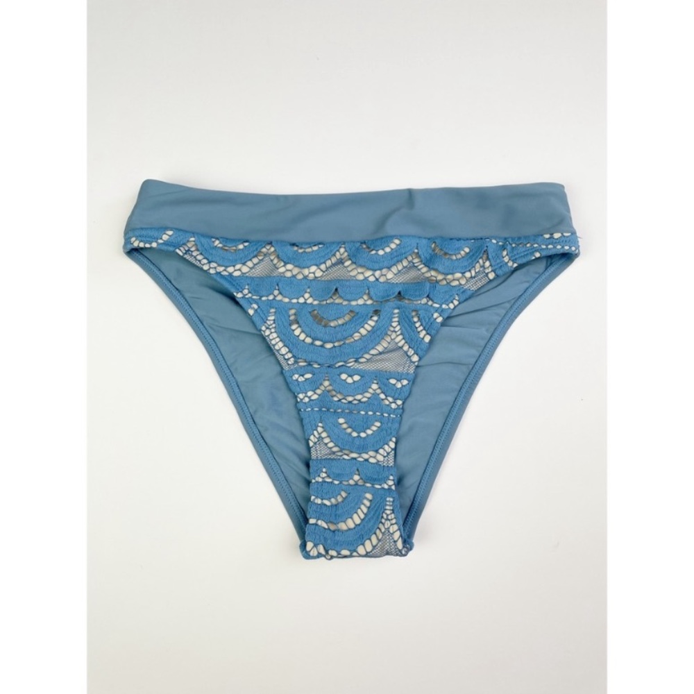 PilyQ Lace Bikini Bottoms Sky Blue NWT